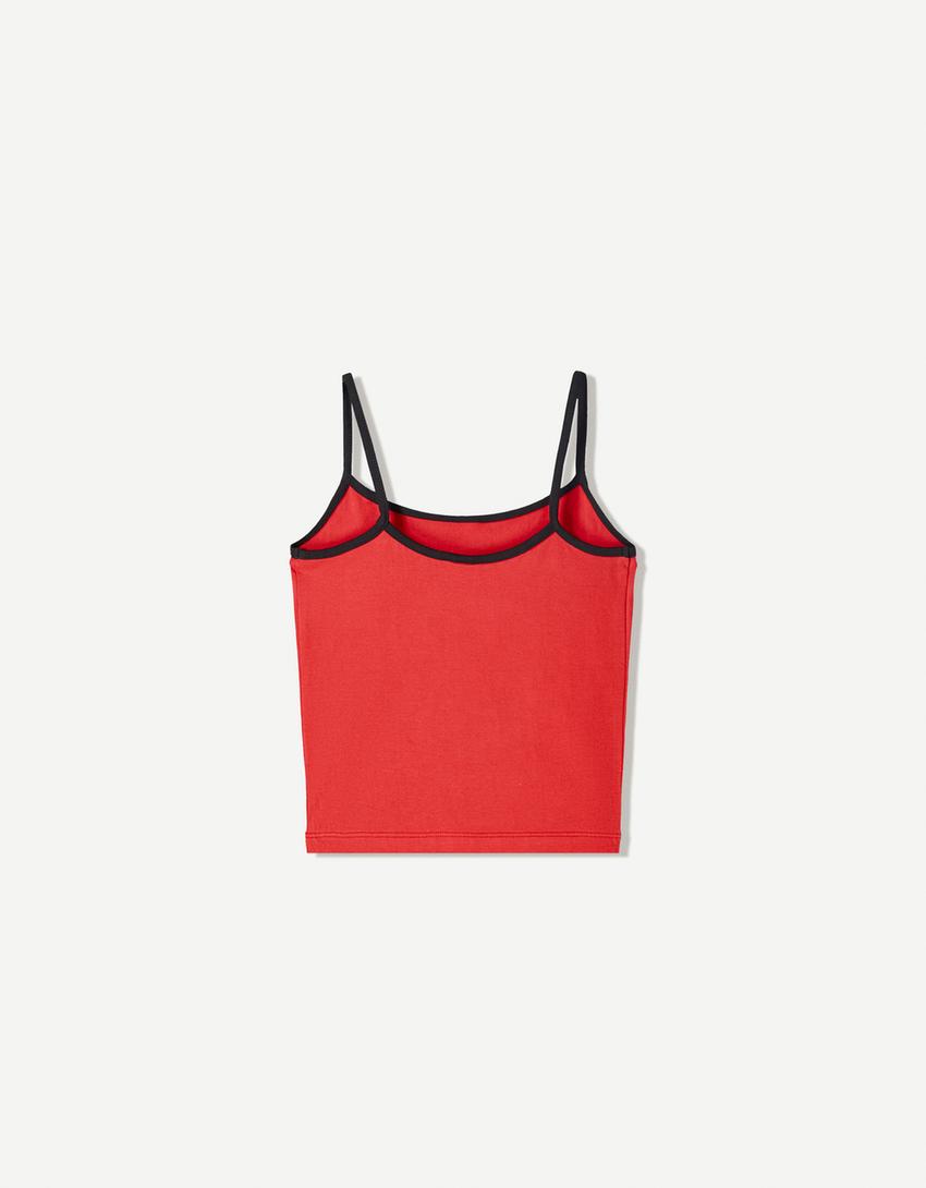 Pucca Trägertop-Rot-1