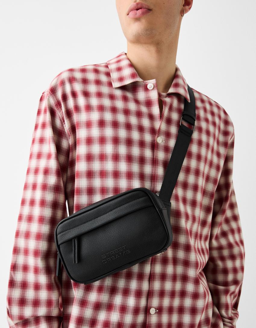 Sac bandoulière sac banane-Noir-2