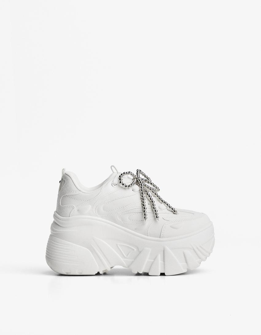 Tênis plataforma XL-Branco