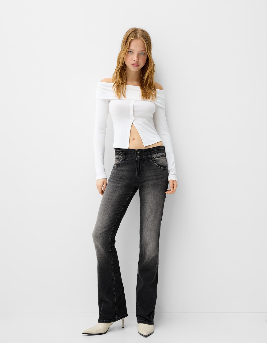 Jeans bootcut low waist