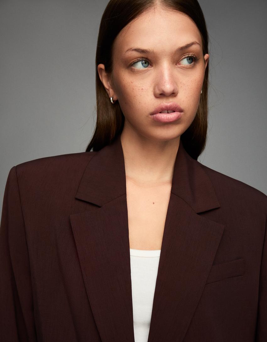 Blazer barete spate-Maro