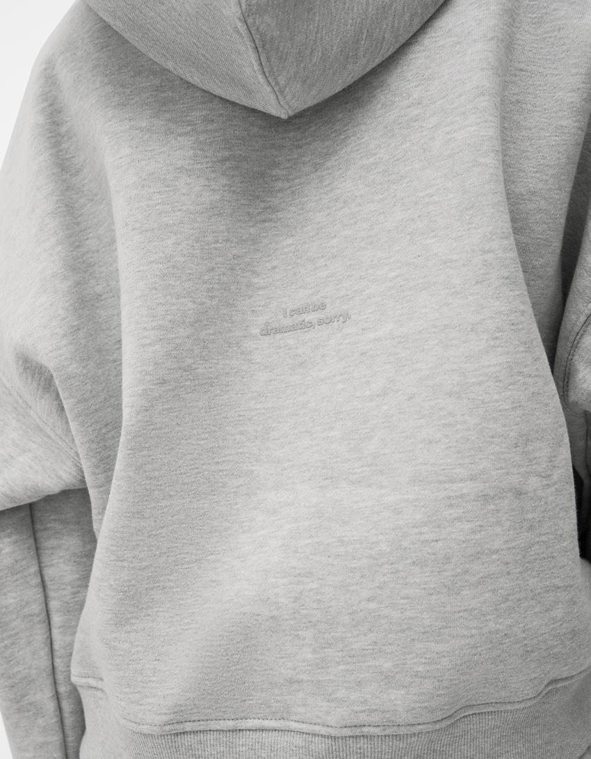 Felpa Con Cappuccio Lupo Geometrico - Regalo Per Amanti Della Natura - Foto 4