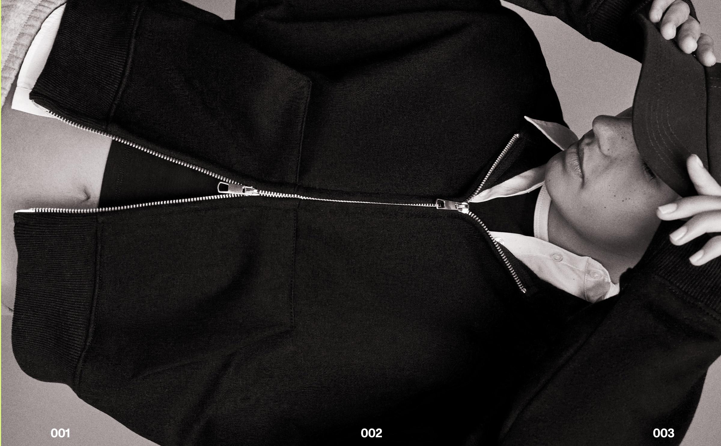 Kapüşonlu oversize fermuarlı sweatshirt - Görsel 95