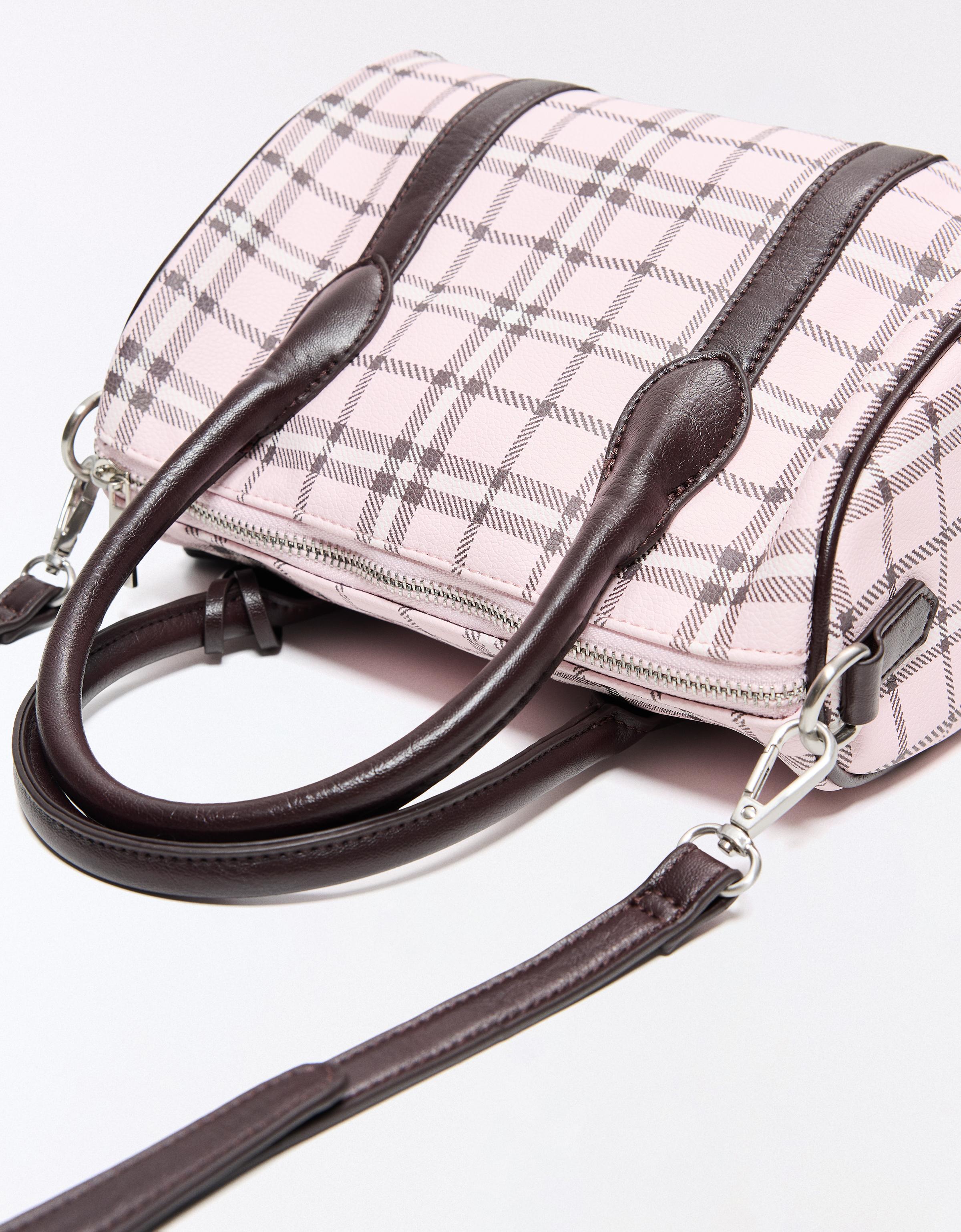 Check bowling bag — Pink