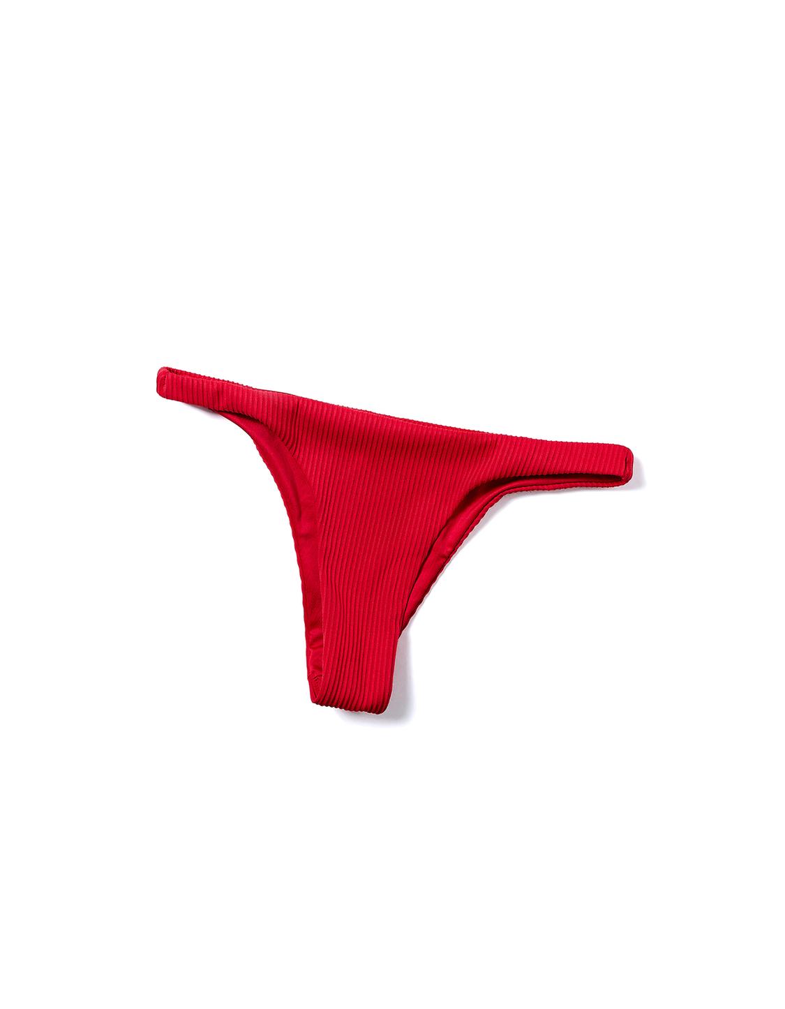Ribbed bikini bottoms