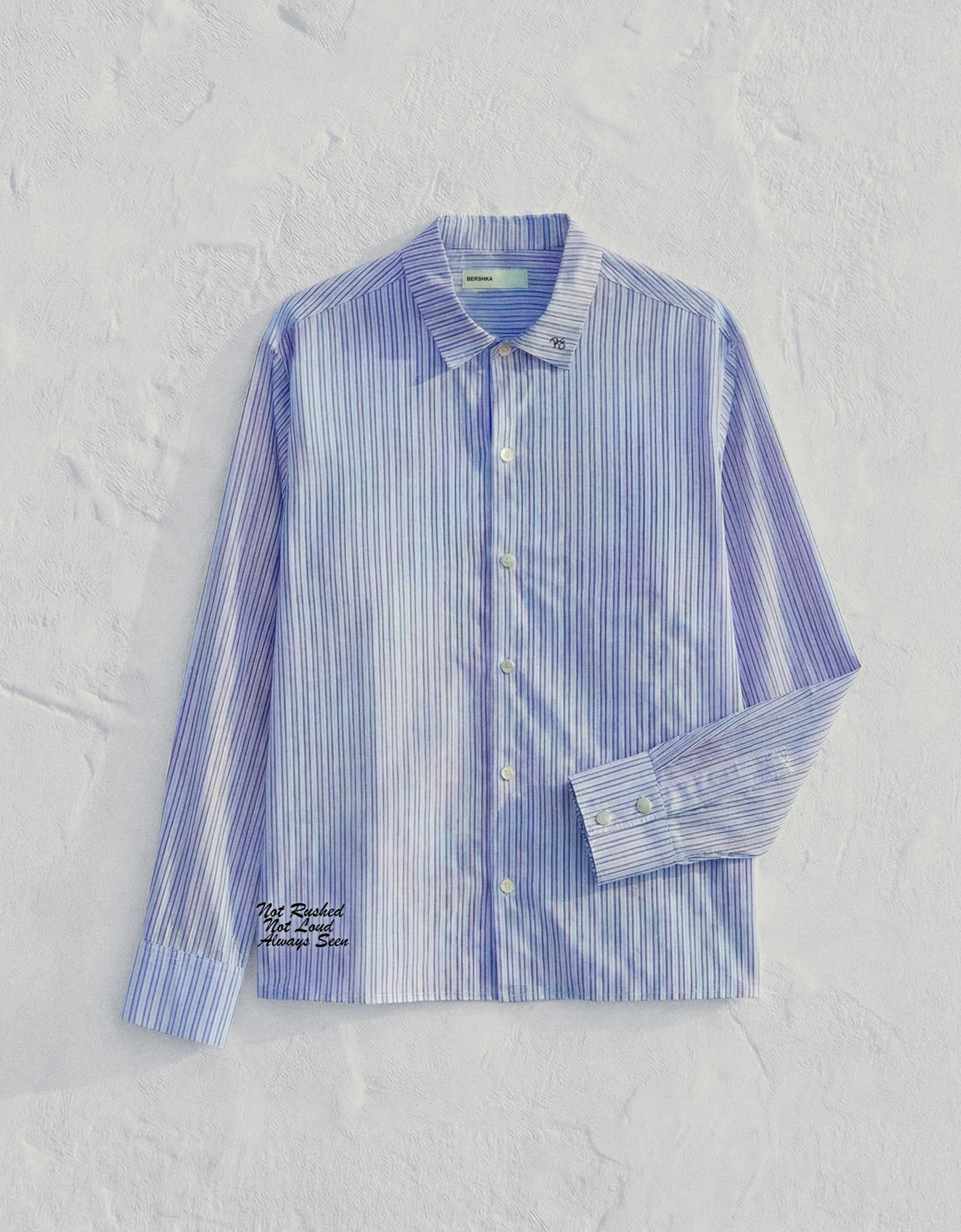 Uzun kollu nakışlı boxy fit gömlek - Görsel 37