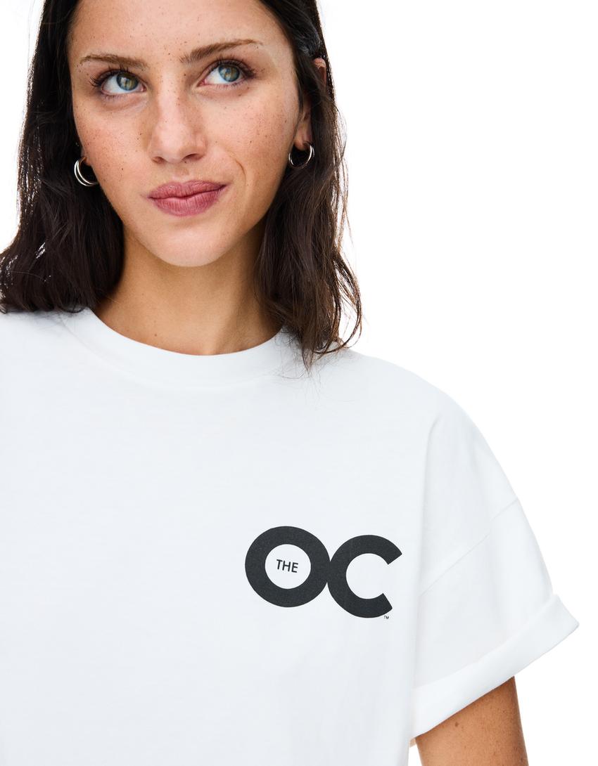 Camiseta manga corta print-Blanco roto-1