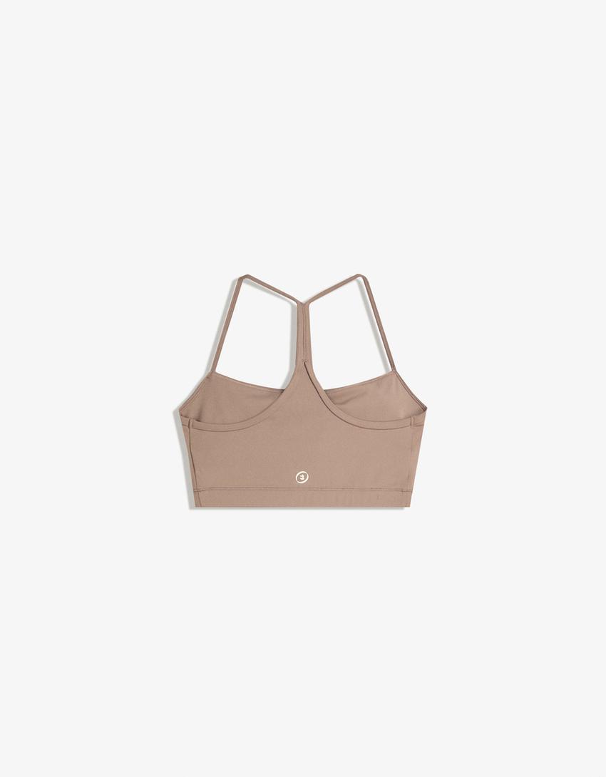 Top tirantes quick dry & breathable-Camel-4