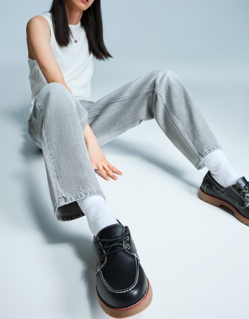 Tapered-Fit Jeans-Grau-3