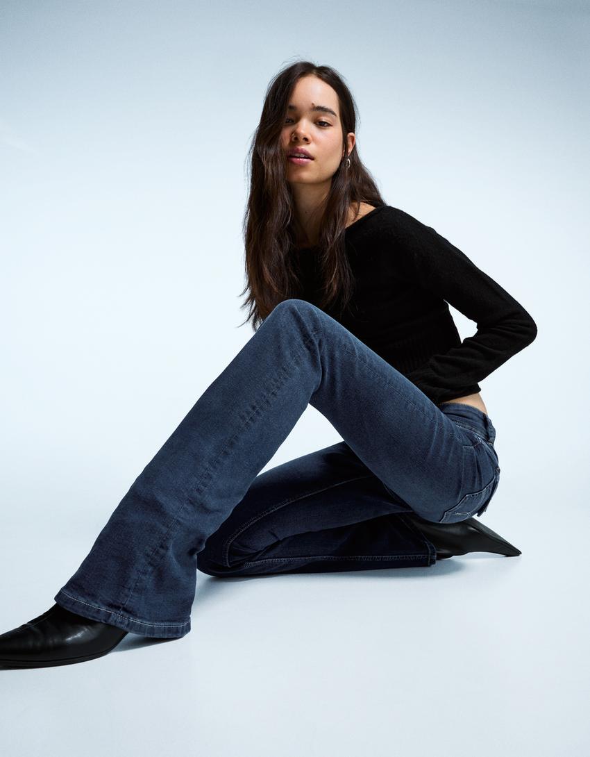 Jeans bootcut flaps-Marino