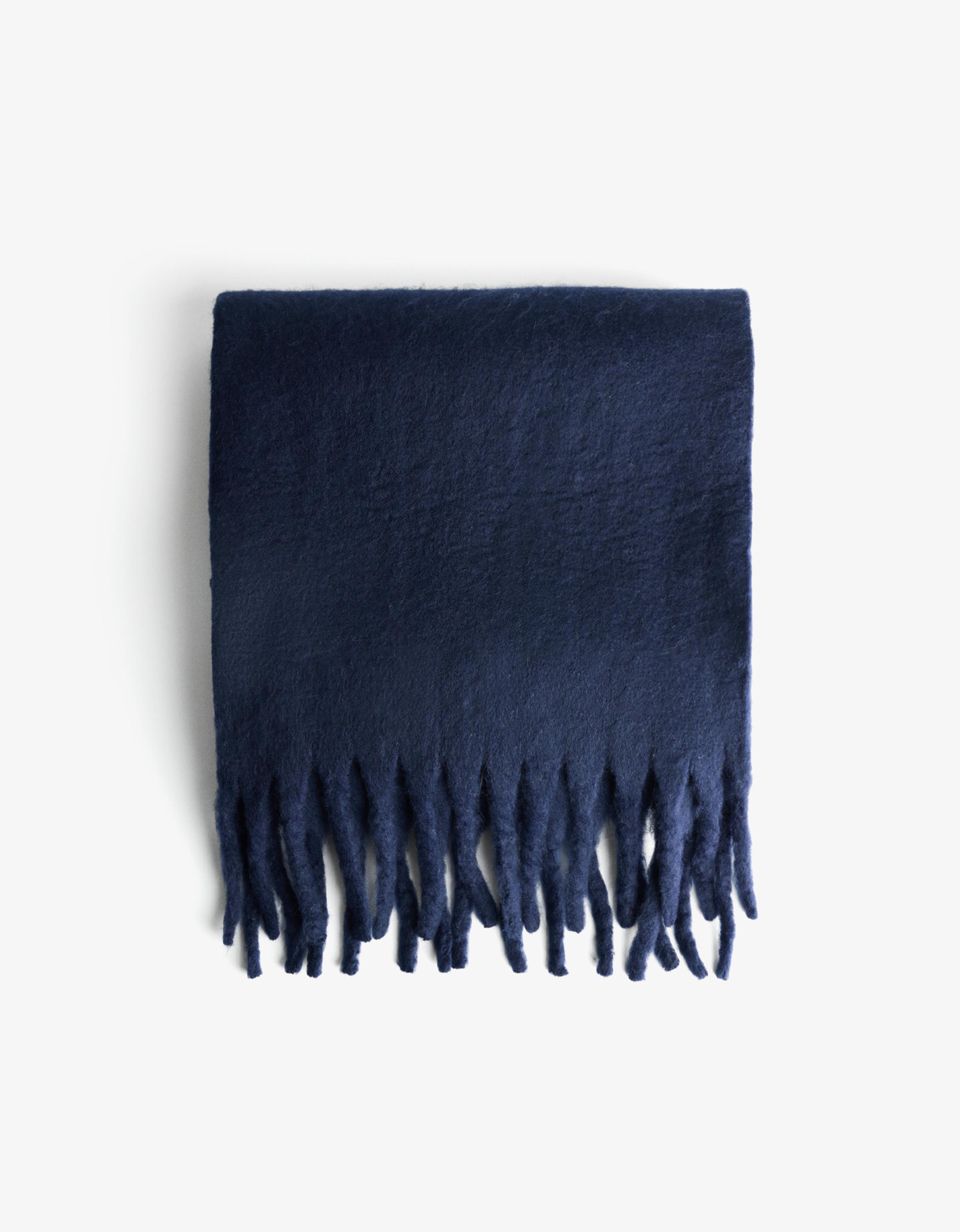 Solid-coloured scarf — Navy