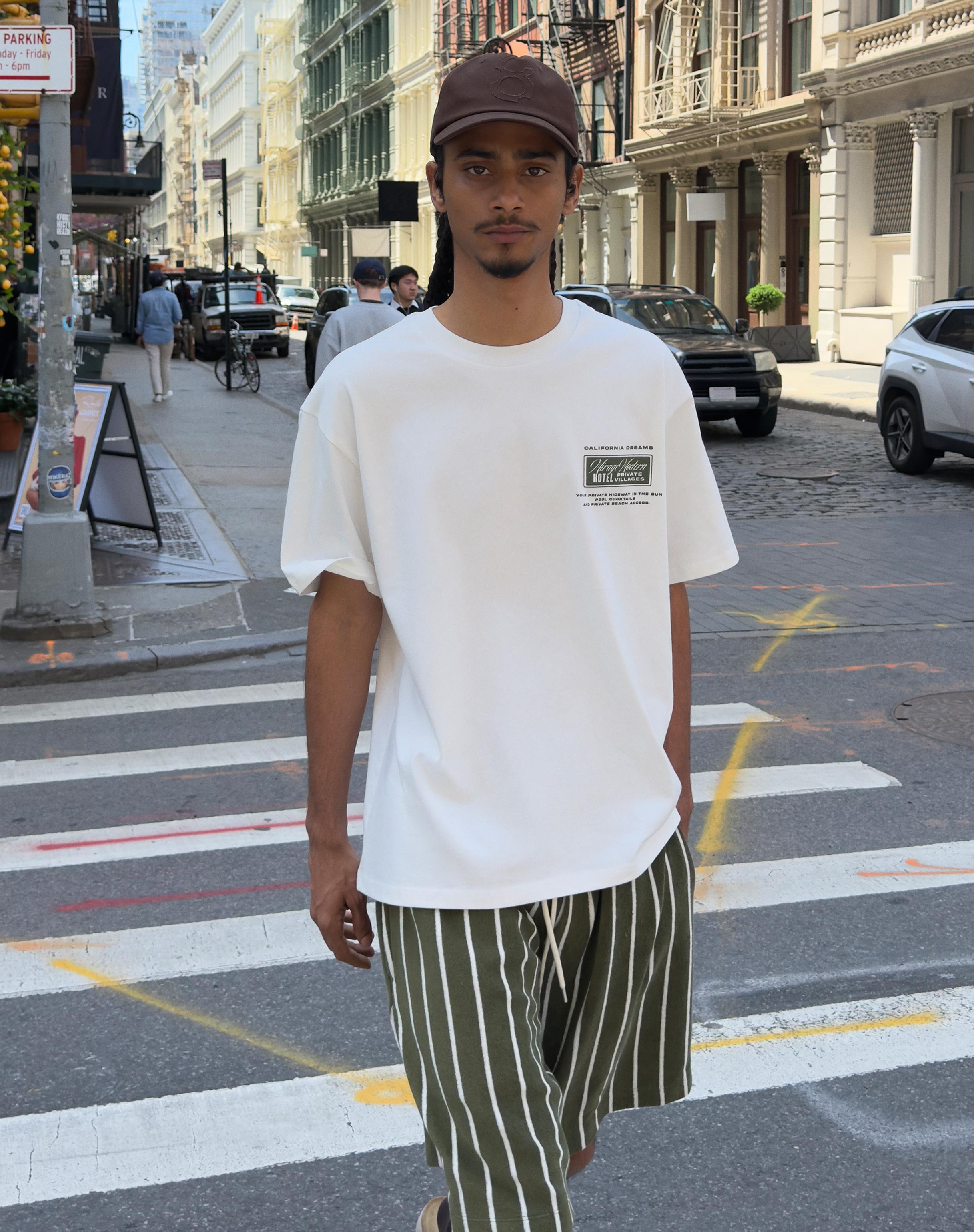 Bershka Boxy fit baskılı tişört görsel 5