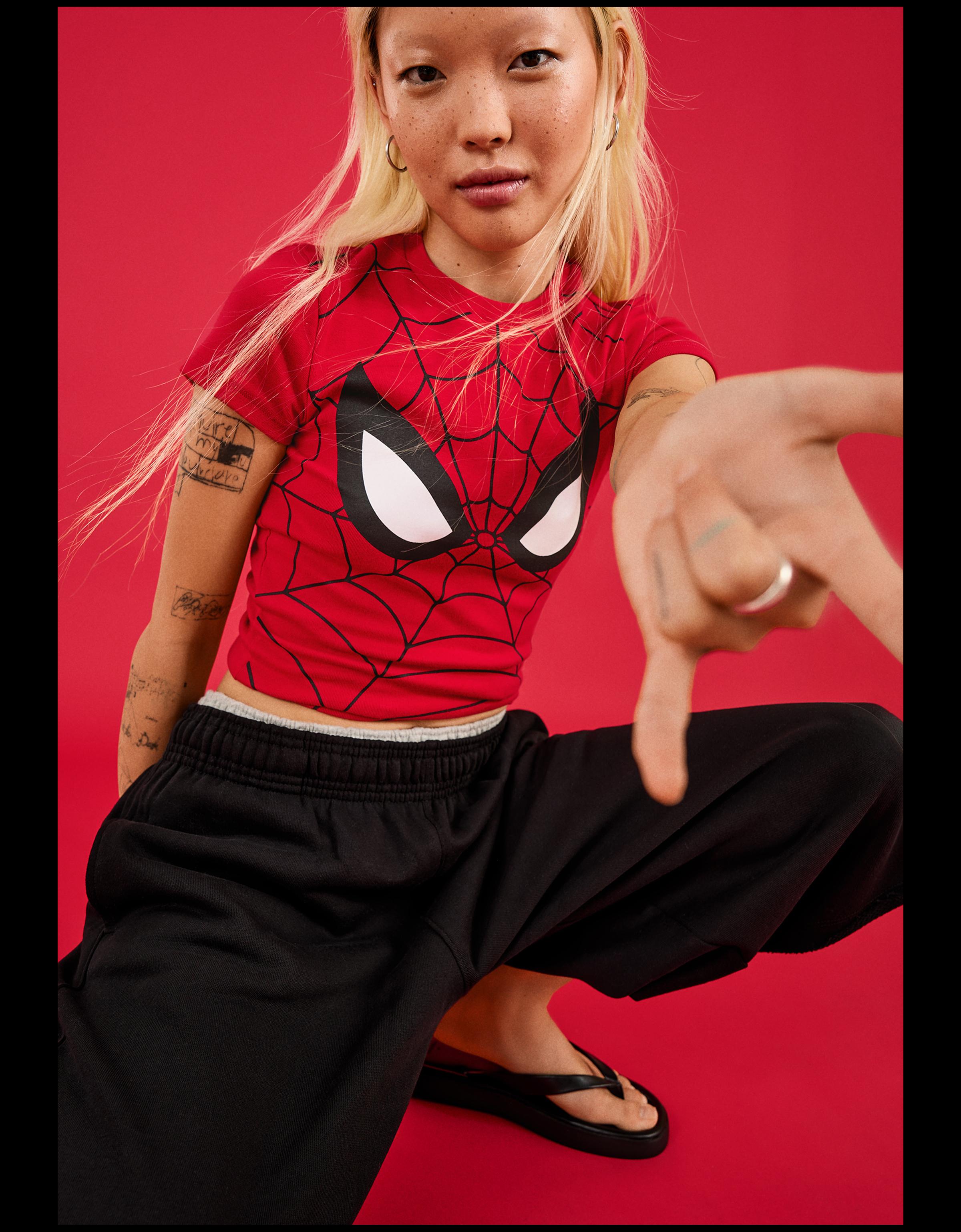SPIDER-MAN fitted T-shirt — Red