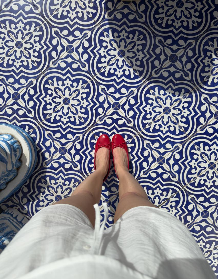 Ballerine con tacco-Rosso-4