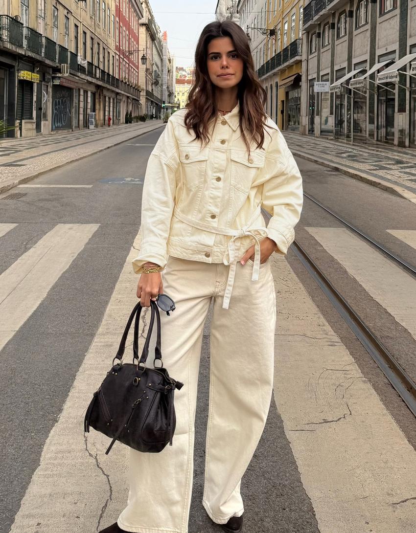 Low-rise boyfriend jeans-Cream