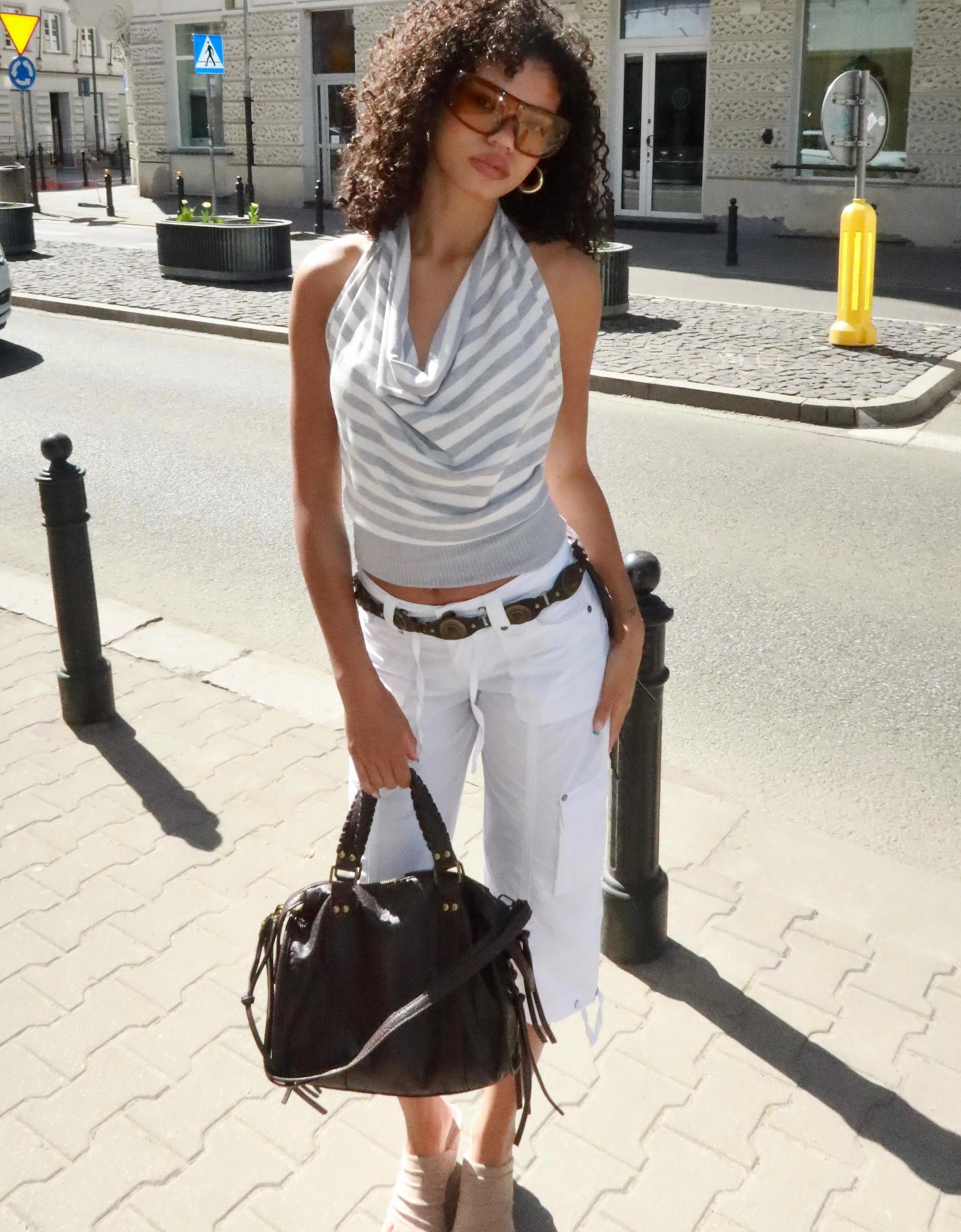 Bowling bag with straps — Brown