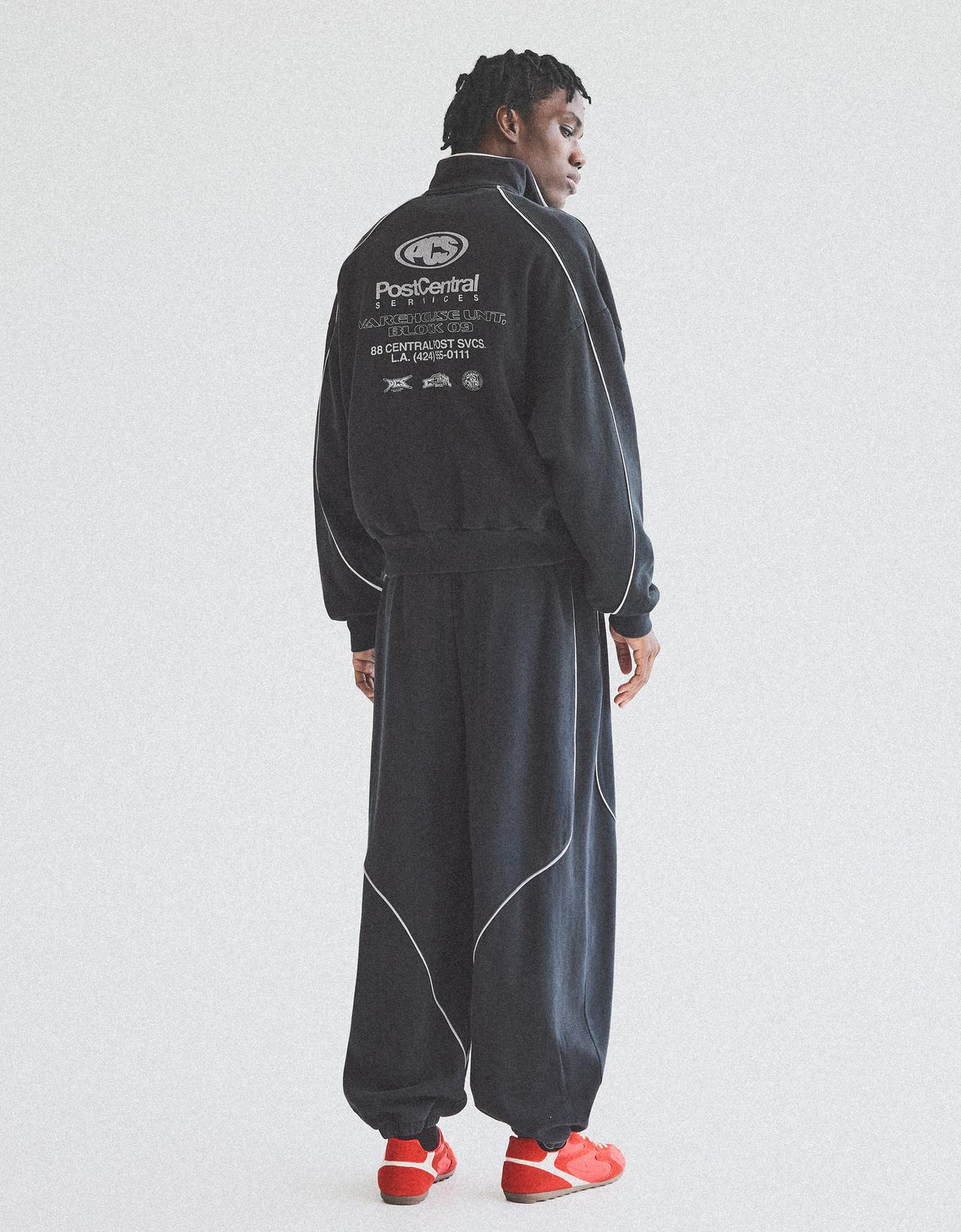 Washed baggy trousers — Grey