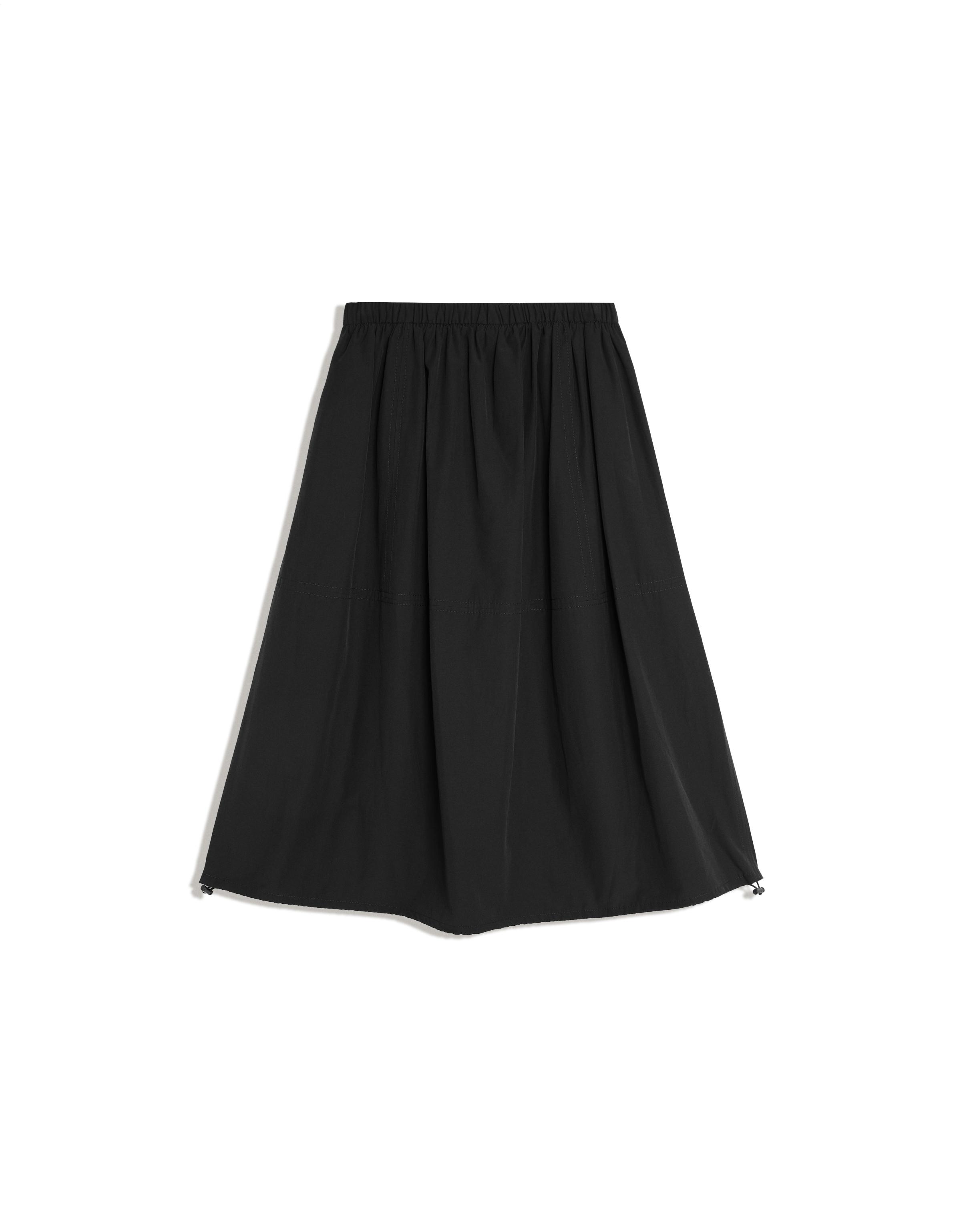 Parachute midi skirt — Black