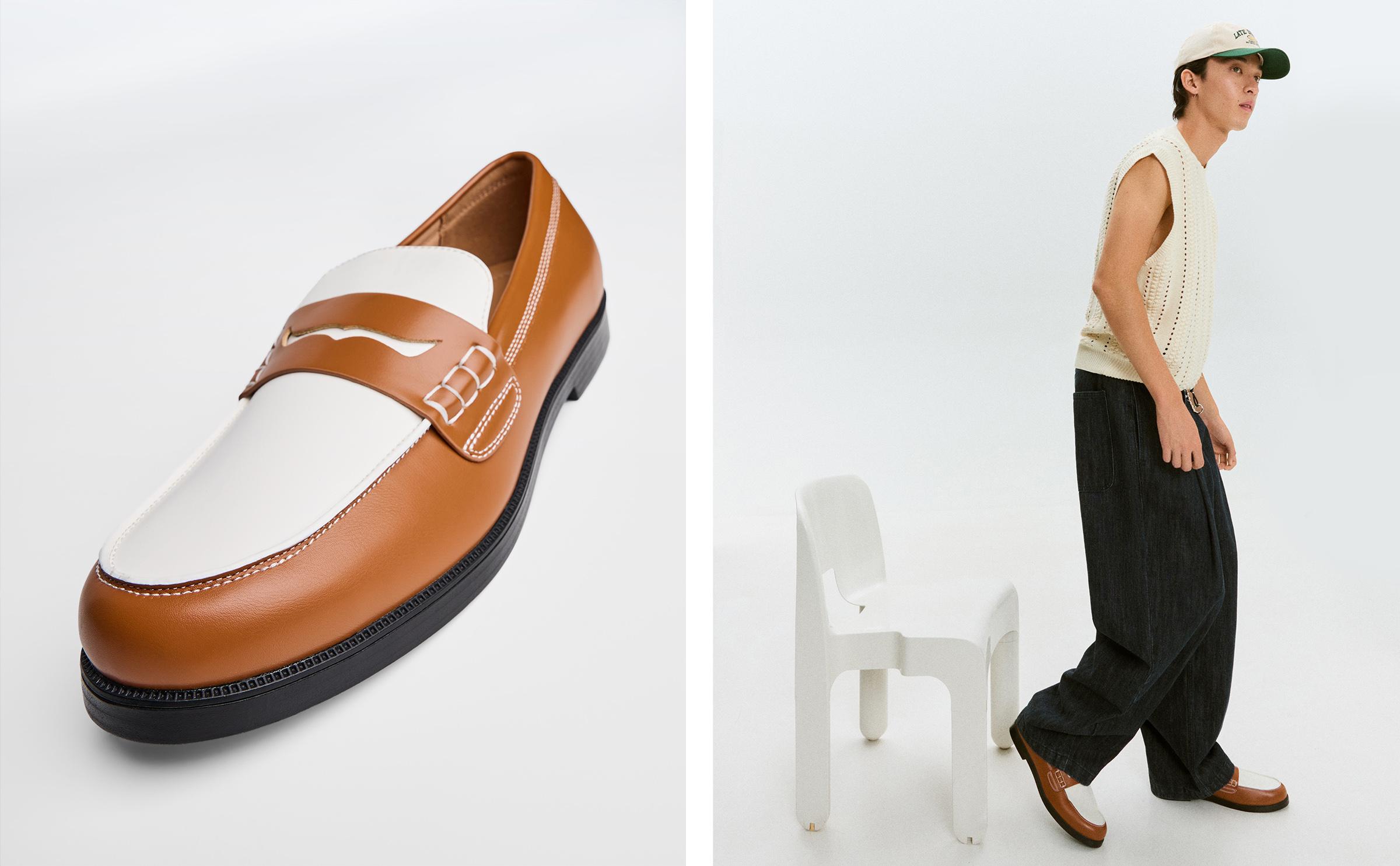Contrast loafers