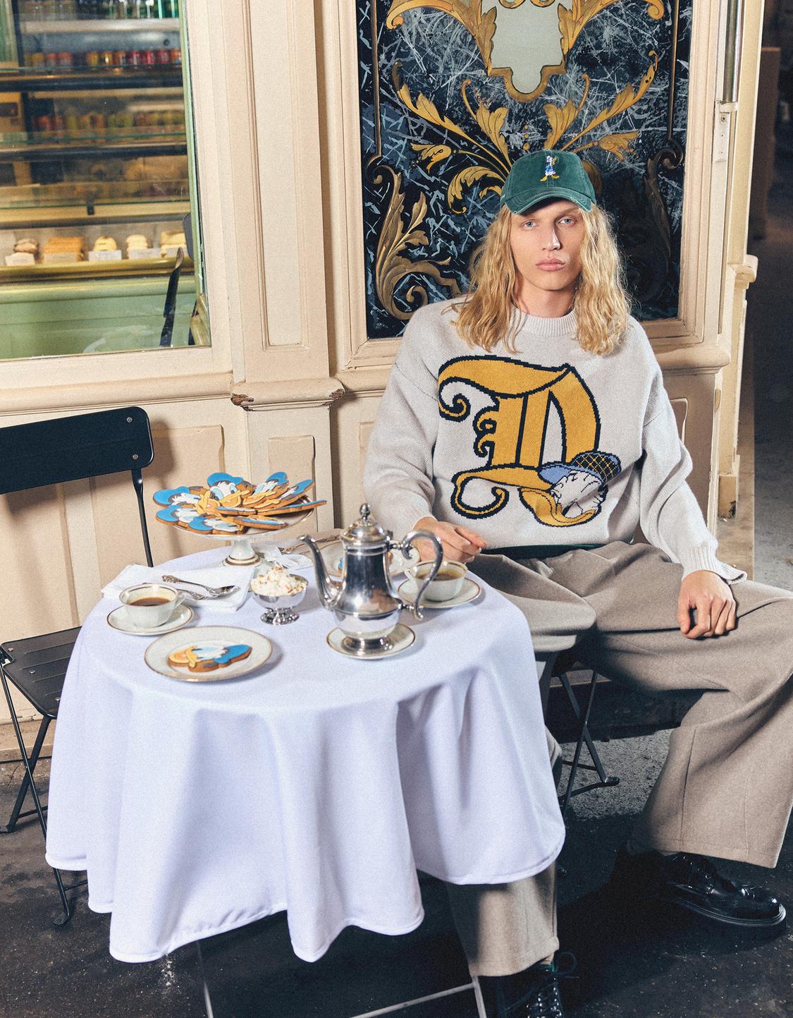 Suéter jacquard Pato Donald