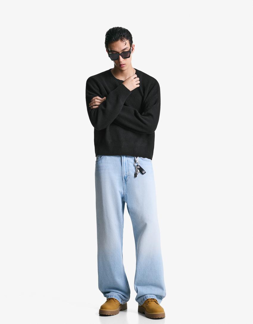 Cropped jumper-Black-3
