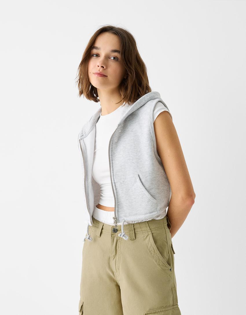 Cotton cargo baggy Bermuda shorts-Green-1