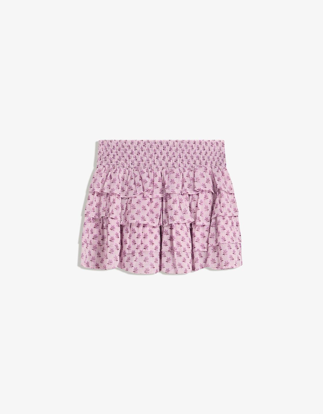 Ruffled mini skirt