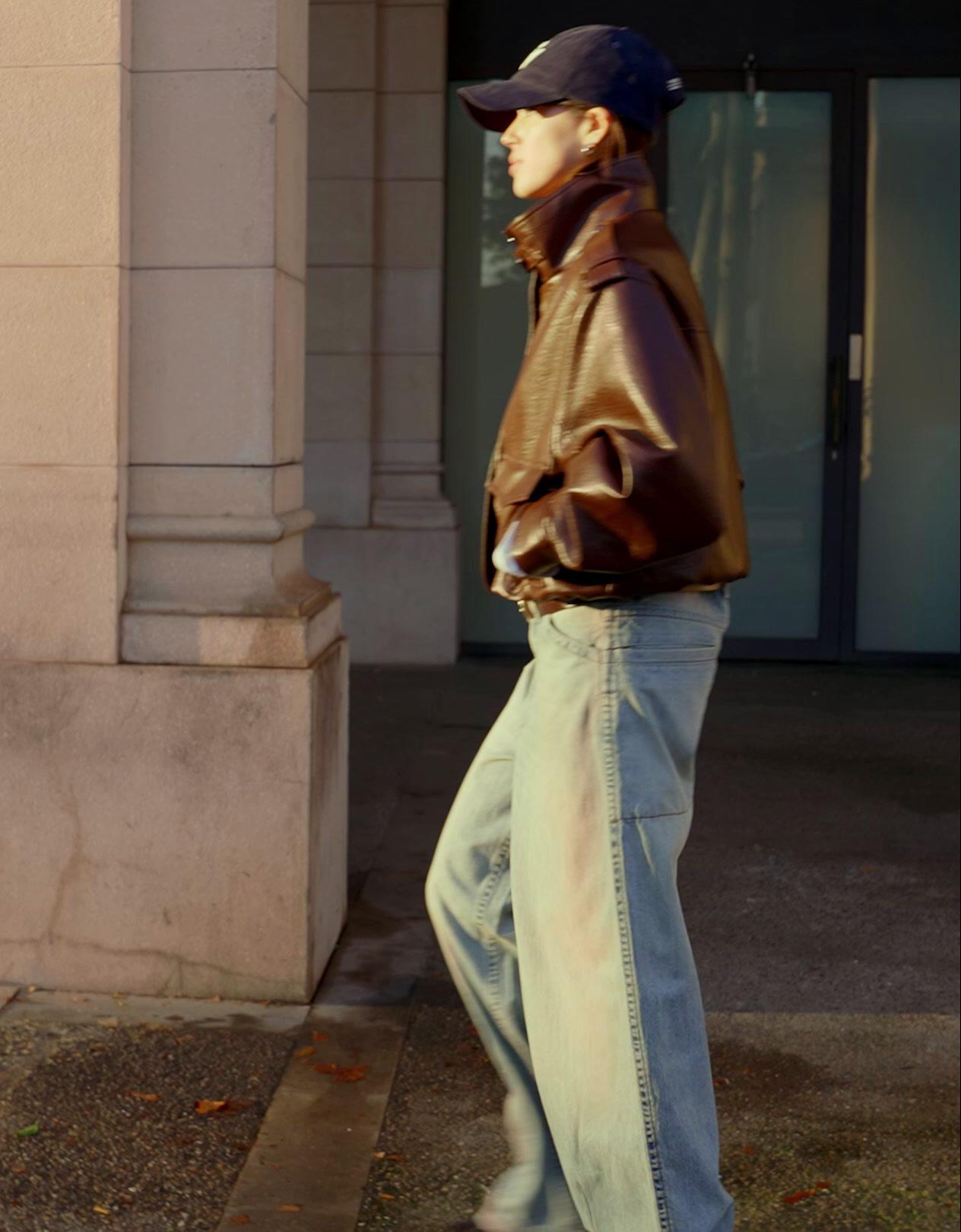 Süper geniş paça düşük bel jean - Görsel 17