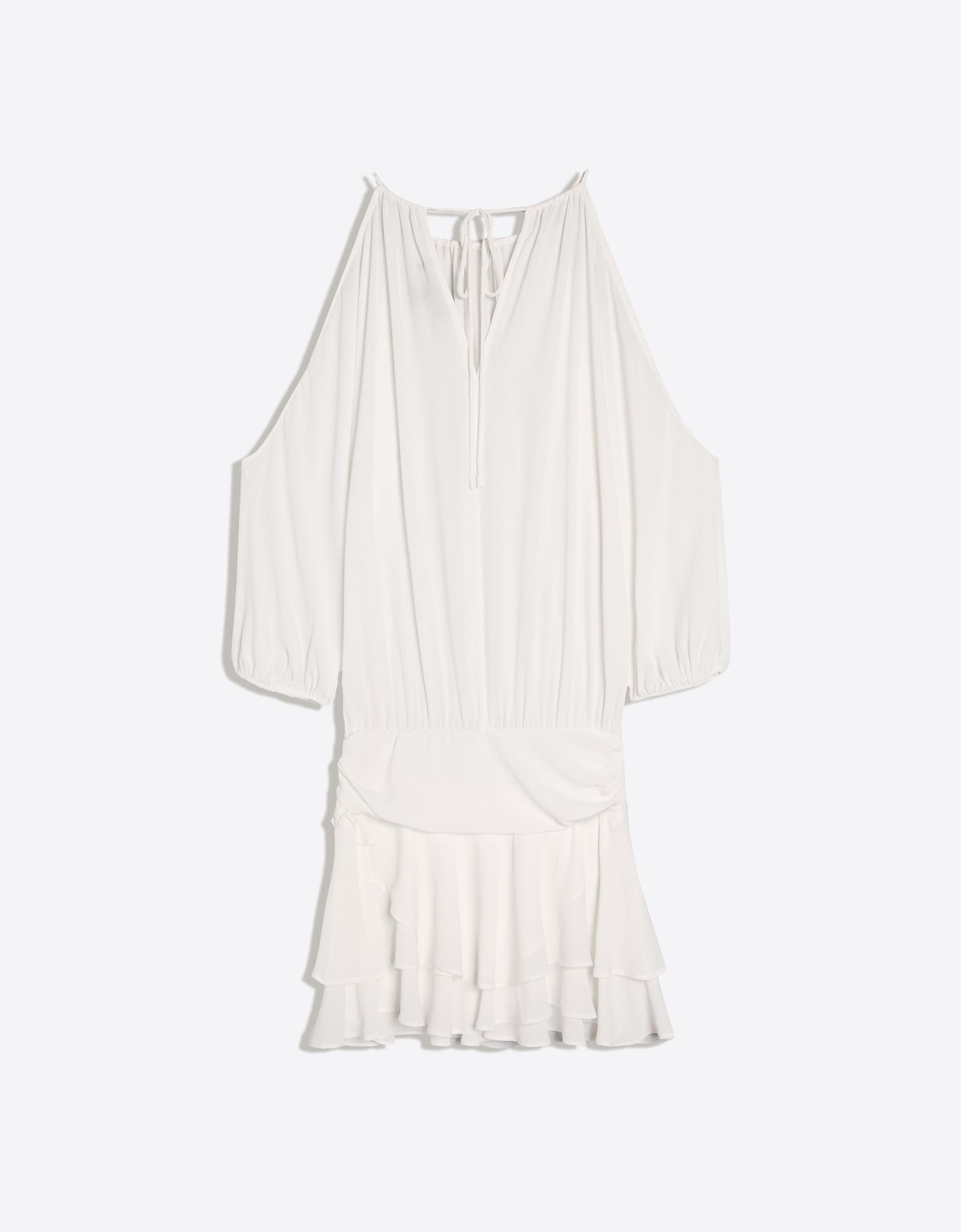 Boho mini dress — Beige