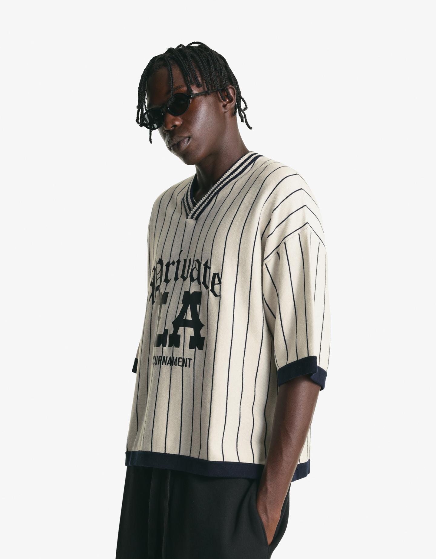 Bershka Camiseta Manga Corta Sport Hombre S Blanco Roto