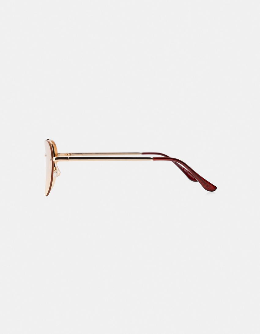 Lunettes de soleil aviateur-Orange-2