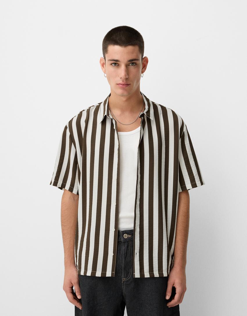 Camisetas Hombre Camiseta Hombreras Bershka Camisetas Deportivas