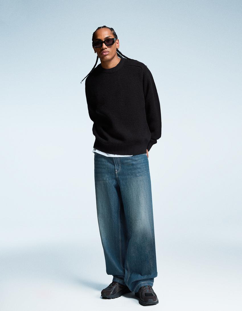 Super baggy jeans-Green