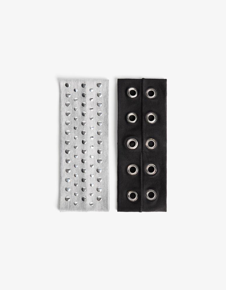 2-pack of studded headbands