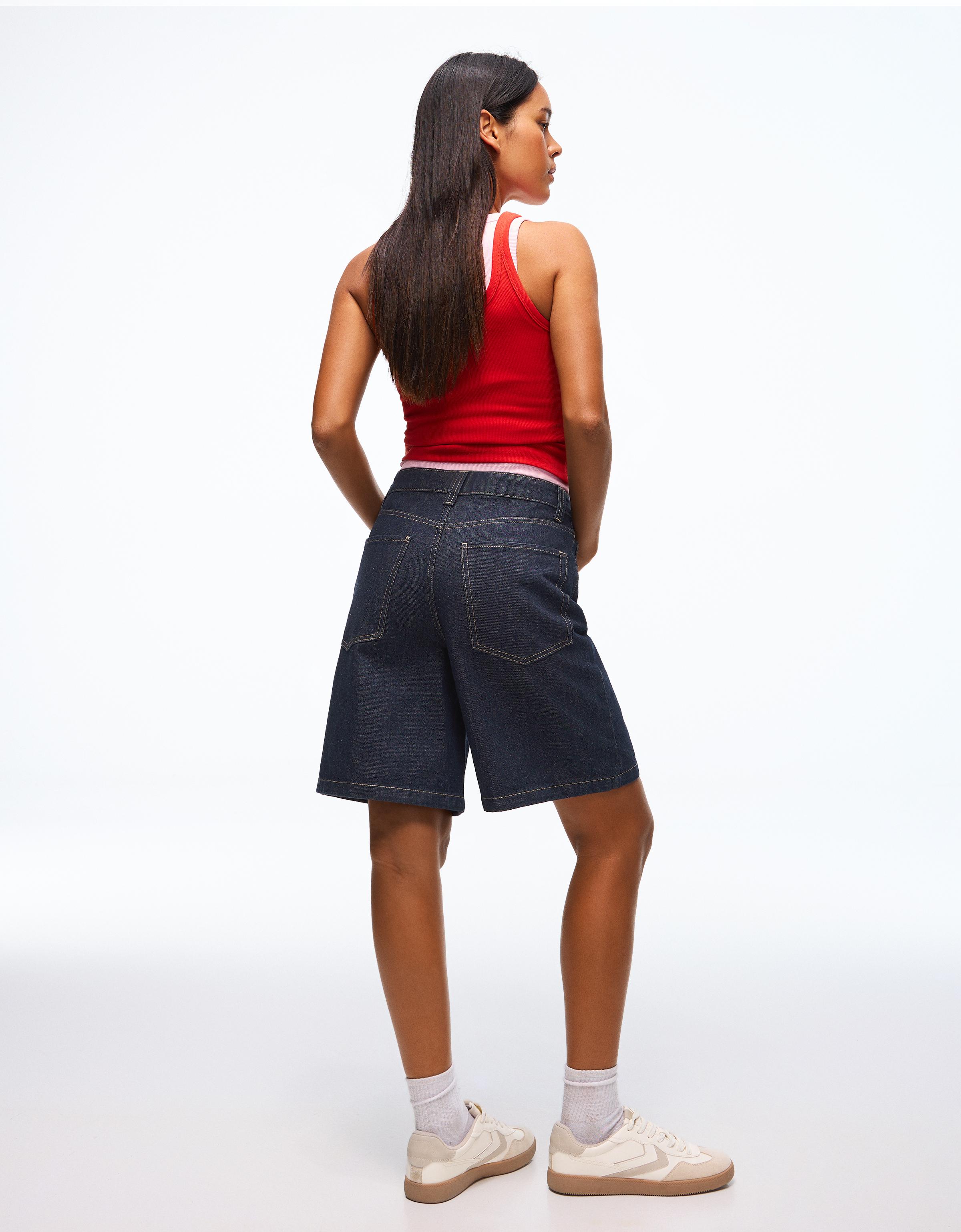 Baggy fit denim şort - Görsel 85