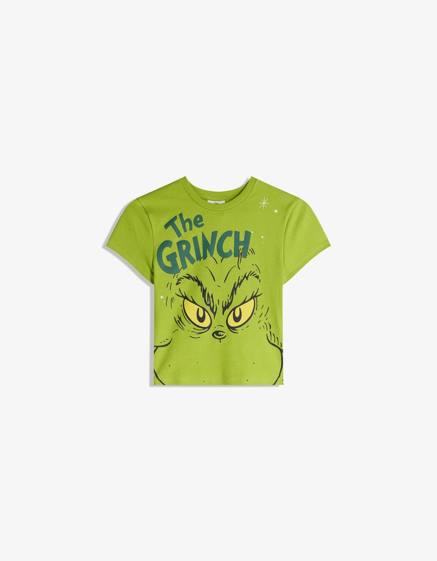 The Grinch kısa kollu baskılı tişört-Yeşil