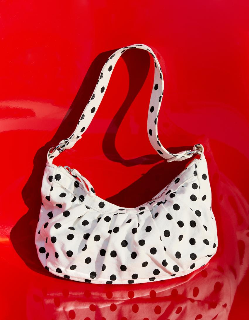 Bolso mini lunares-Blanco