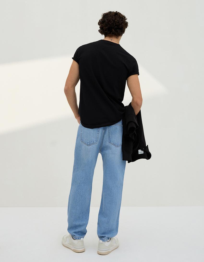 Jeans loose-Azul lavado