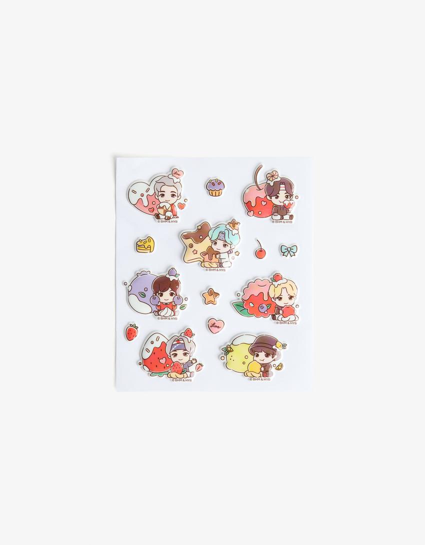 Stickers TinyTAN-Rojo-2