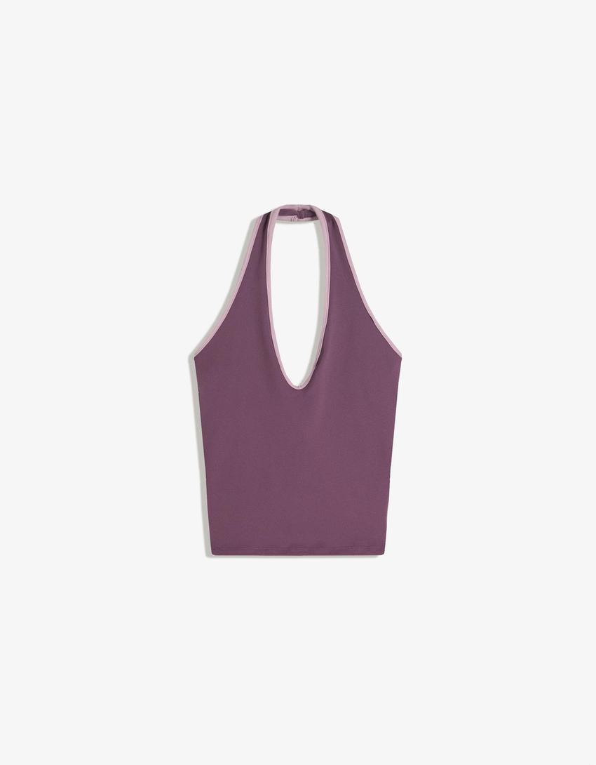 Top and flared trousers set-Top and flared trousers set