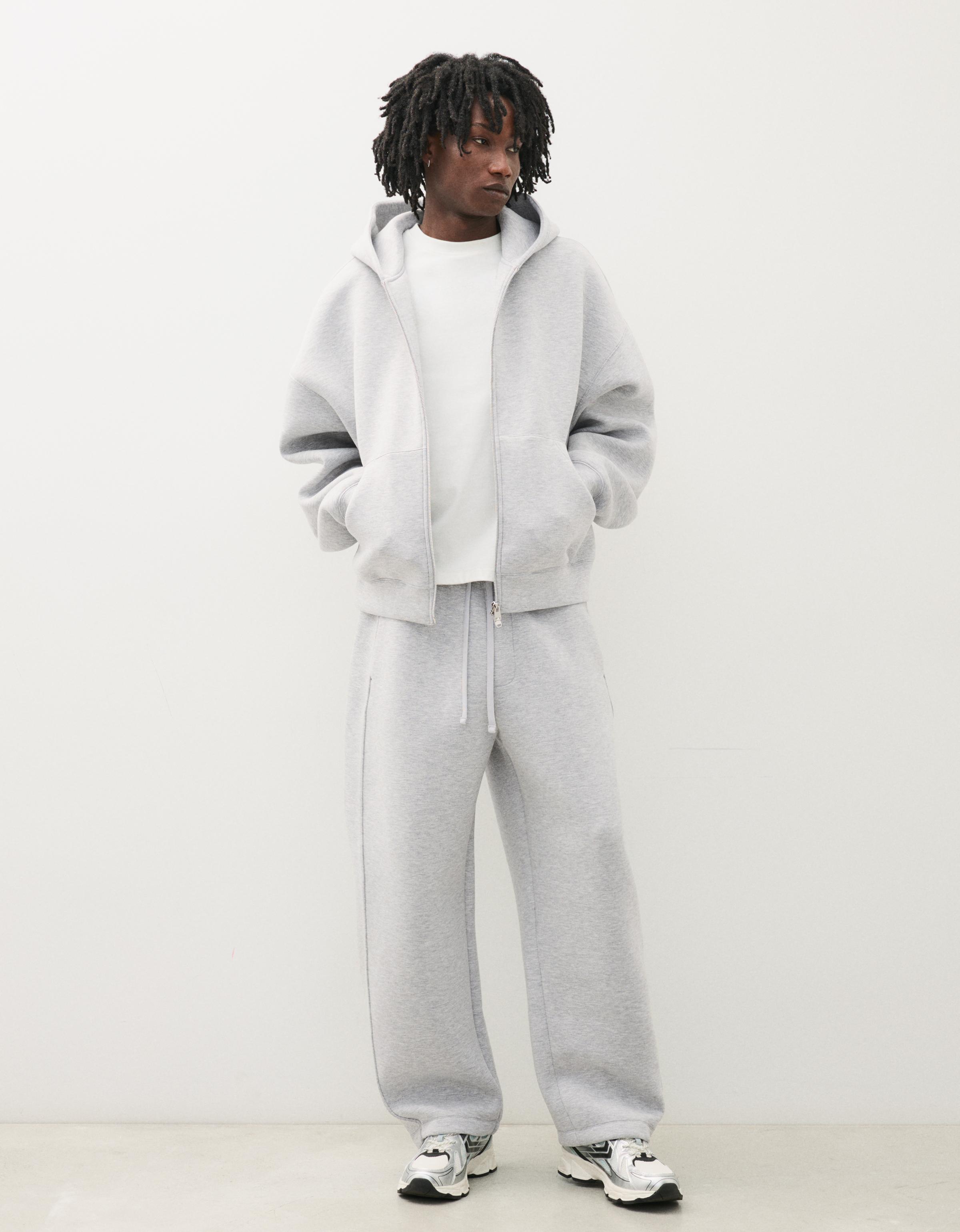 Bershka Pantalón Balloon Técnico Hombre Gris
