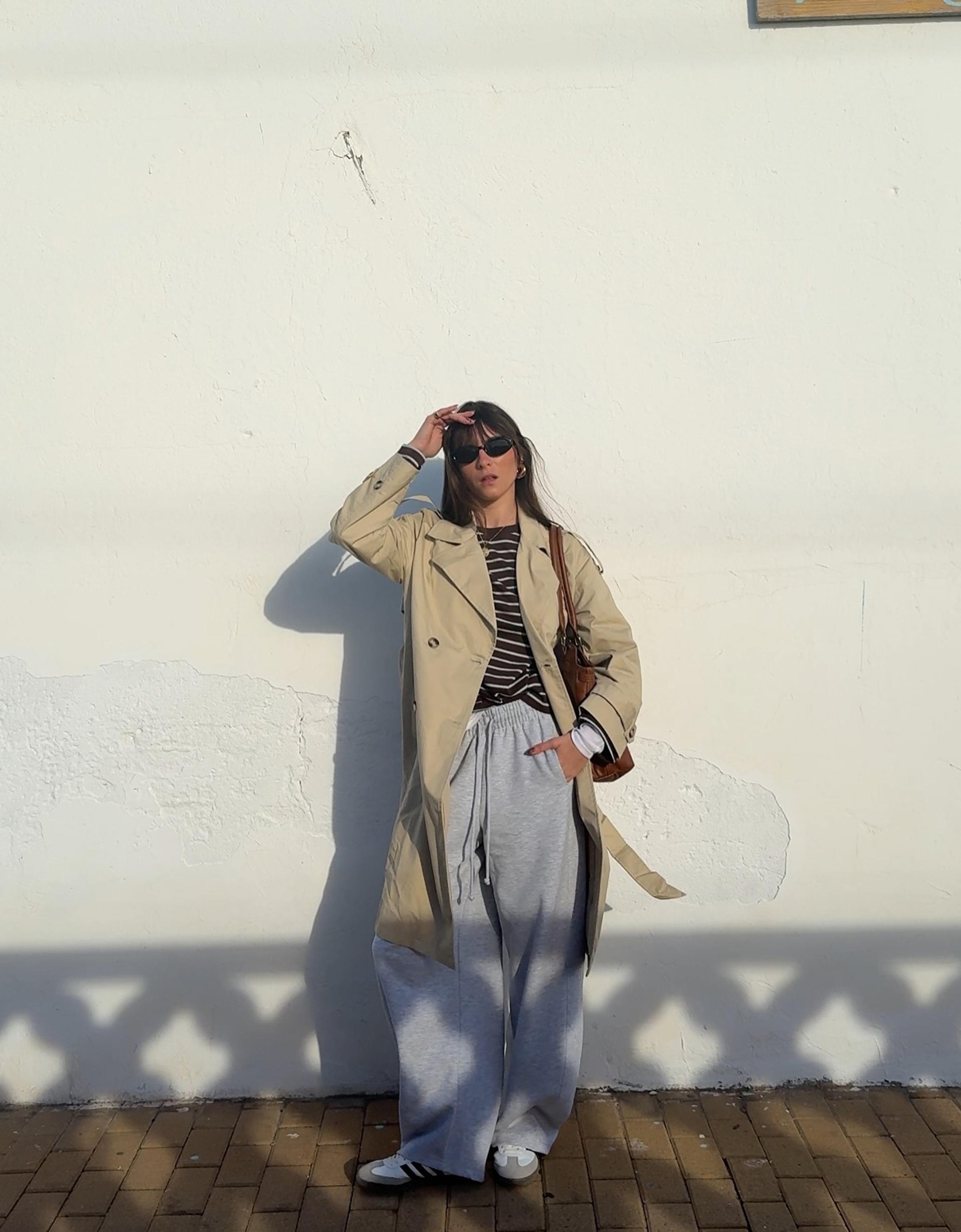 Bershka Trenchcoat Damen Xs Camel