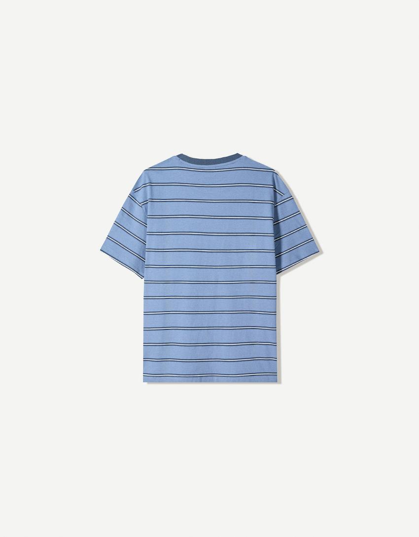 Camiseta manga corta-Azul-5