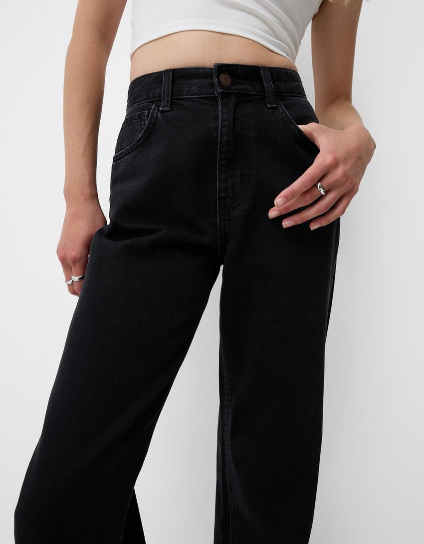Jeans 90's wide leg-Noir