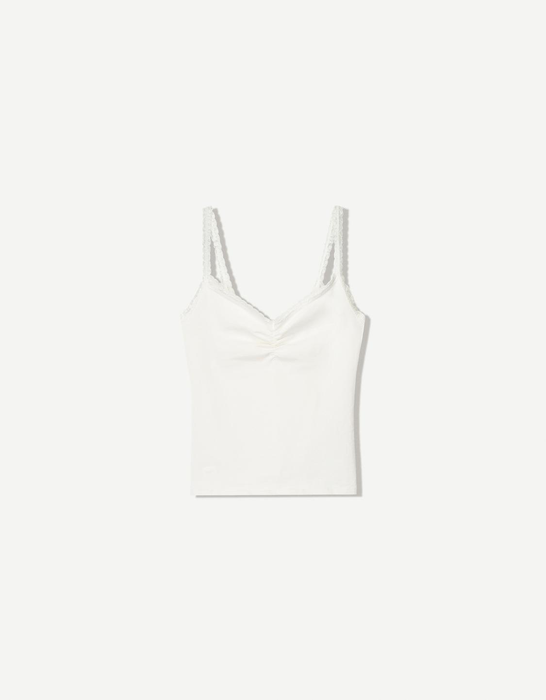 Lace top with straps