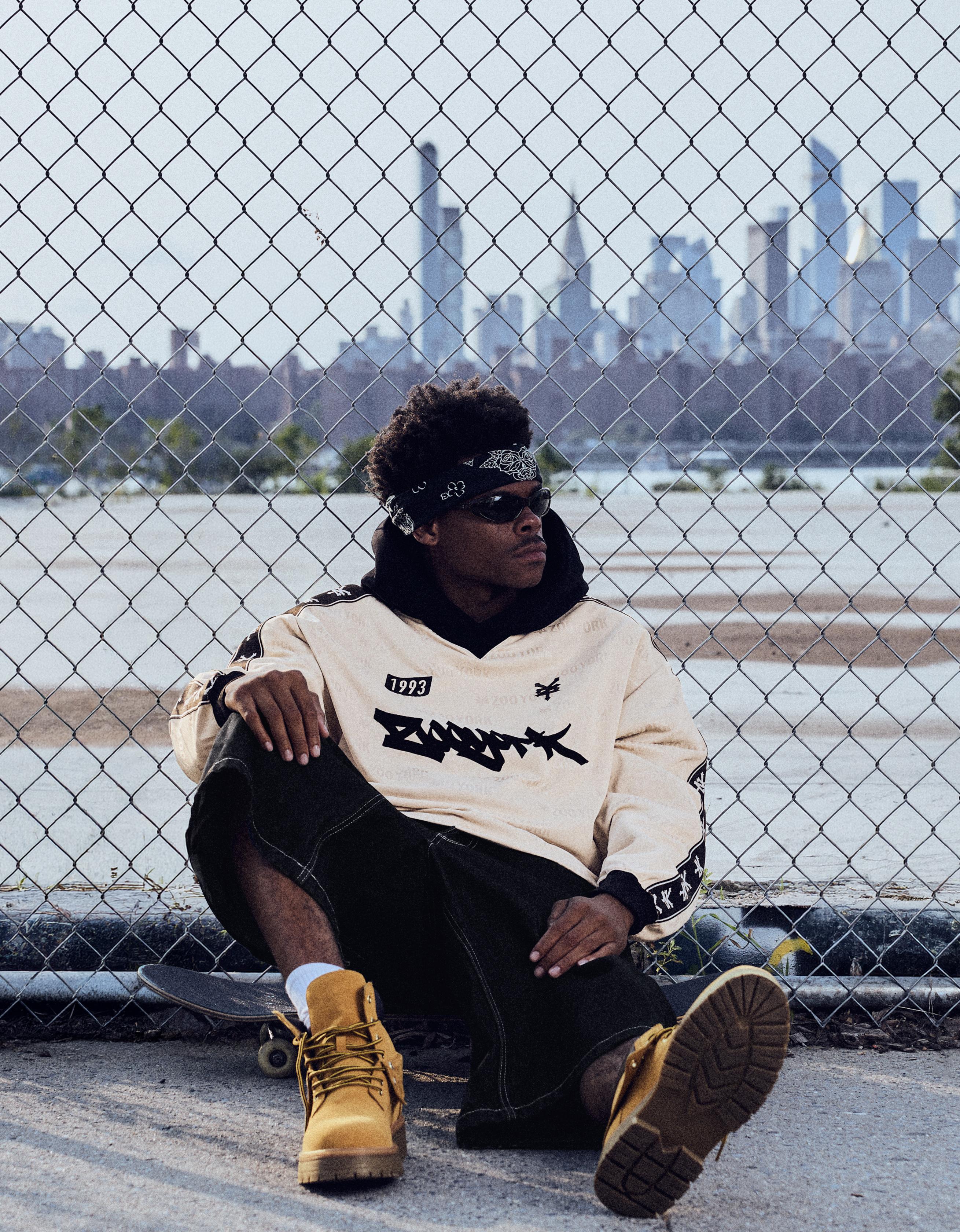 ZOO YORK X BERSHKA long sleeve technical T-shirt — Gold