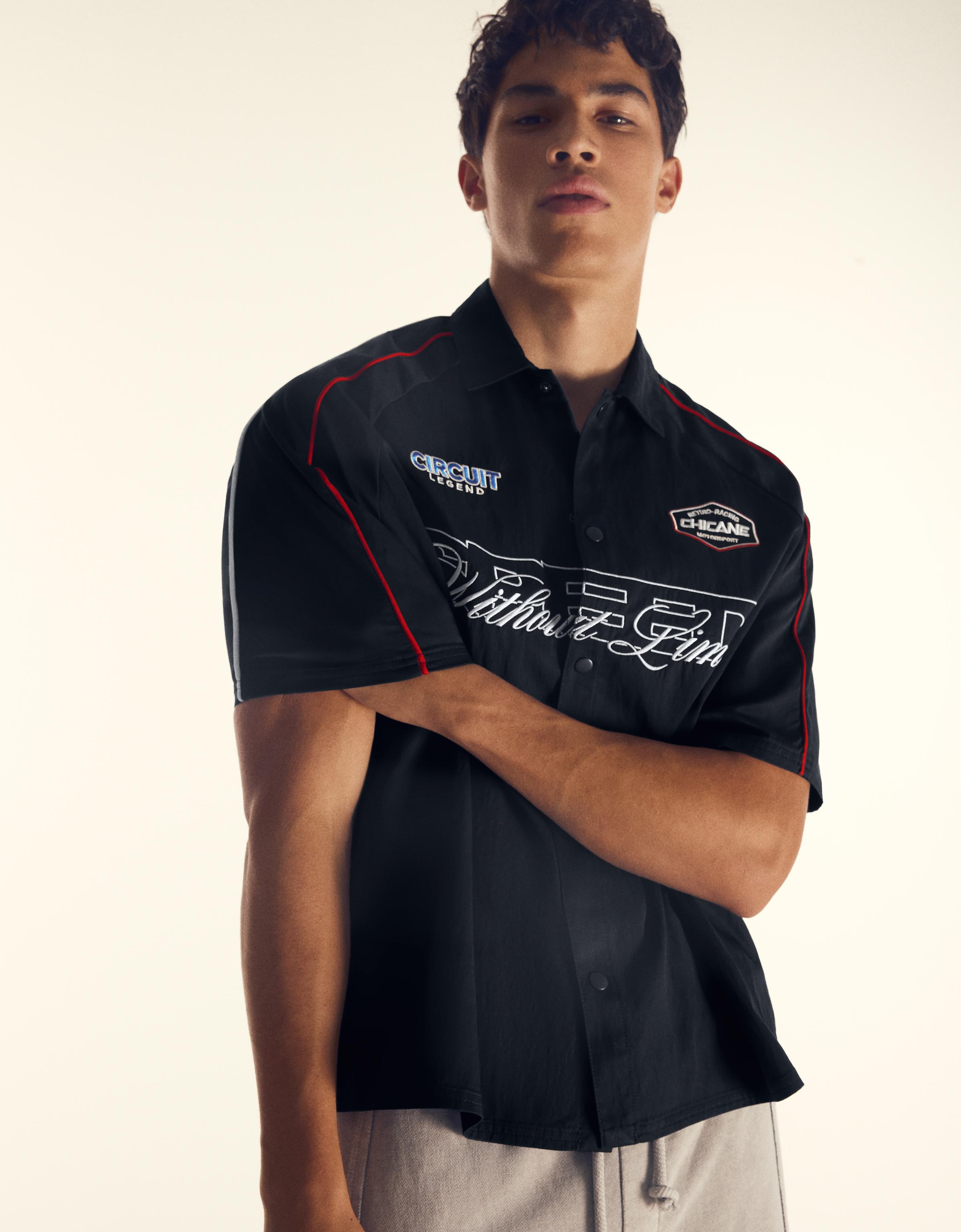 Short sleeve racing shirt — Navy
