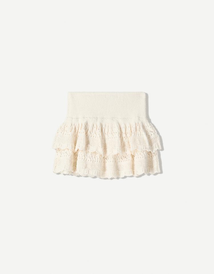 Ruffled mini skirt