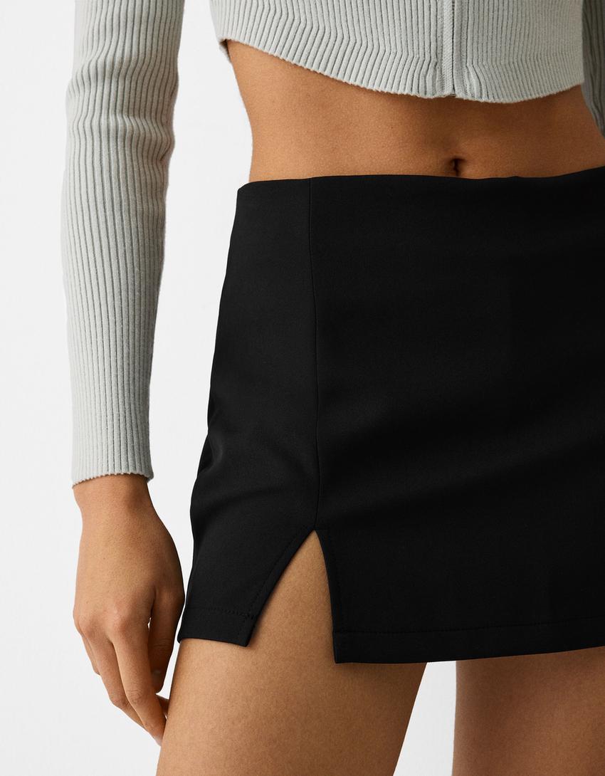 Jupe-culotte tailoring-Noir-5