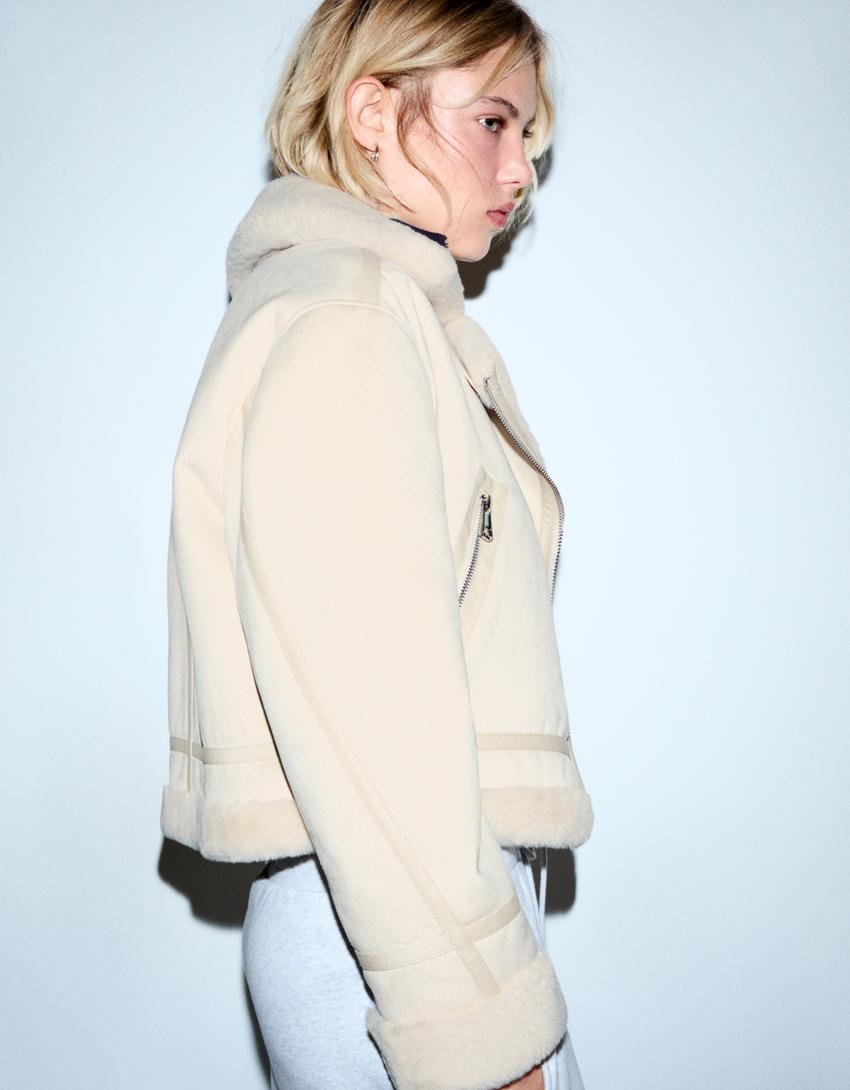 Double-faced jacket-Sand